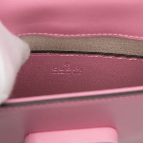 Gucci Bamboo Mini Rucksack Backpack Pink Leather main image 6